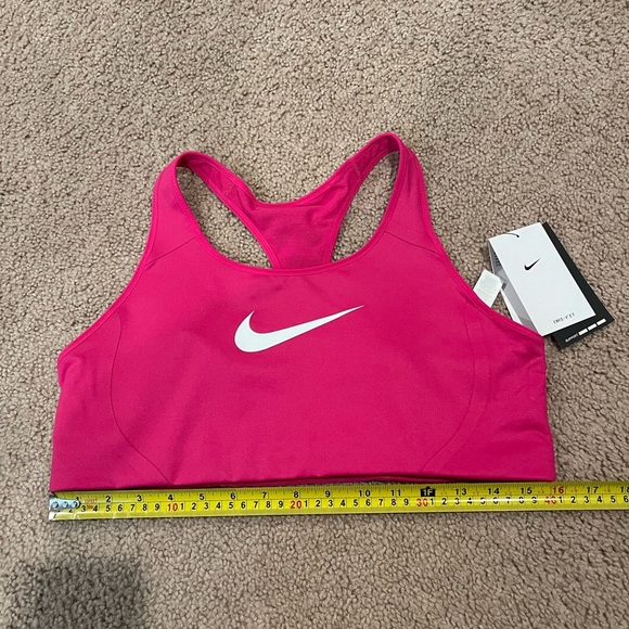 NIKE Dri-Fit Swoosh Active Racerback Sports Bra - Picture 3 of 7